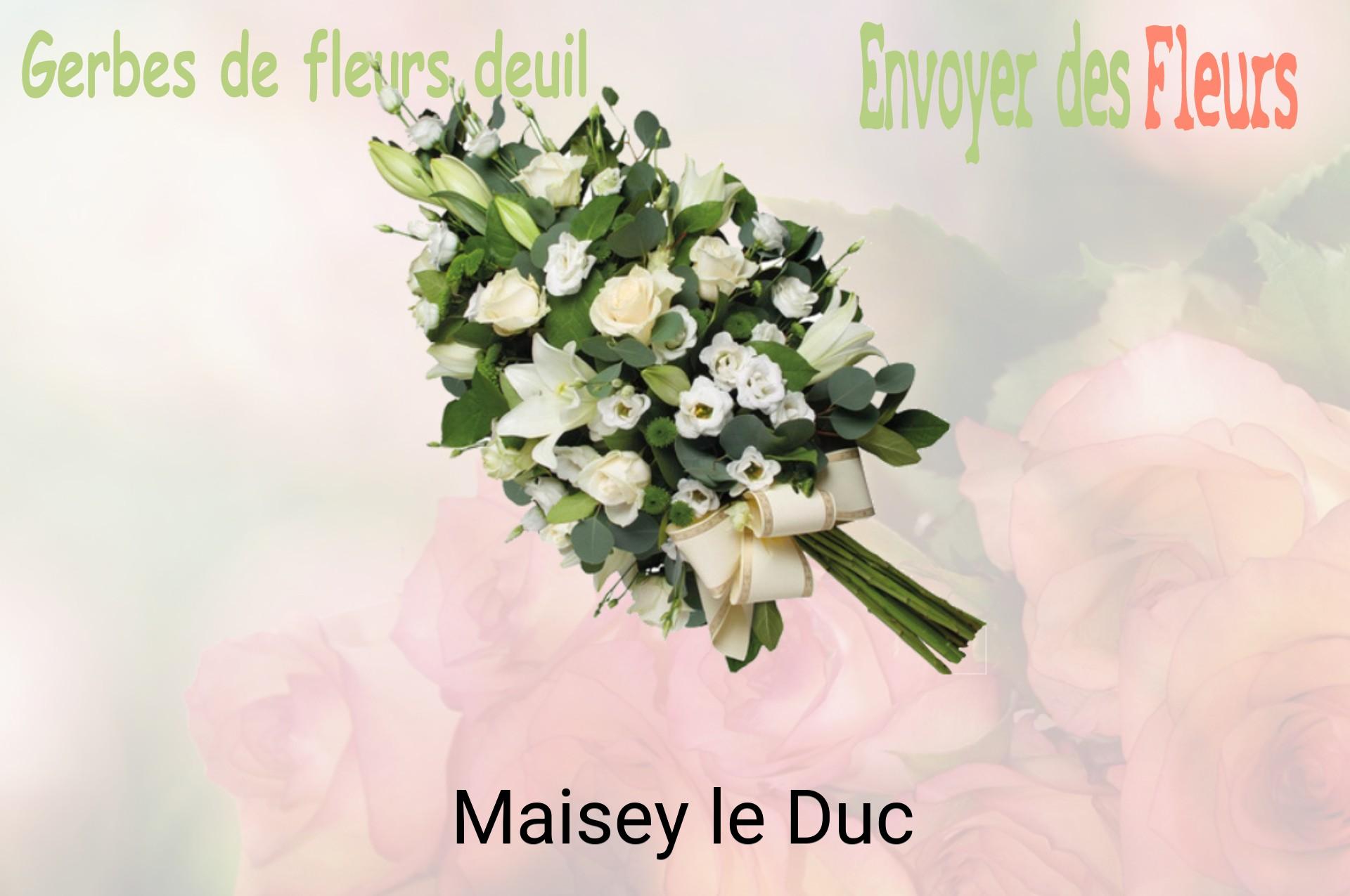 Gerbe de fleurs de deuil livrée à Maisey-le-Duc